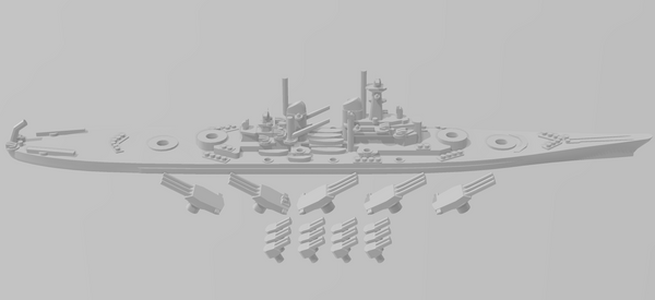 Montana - US Navy - Rotating Turret - Wargaming - Naval Miniature