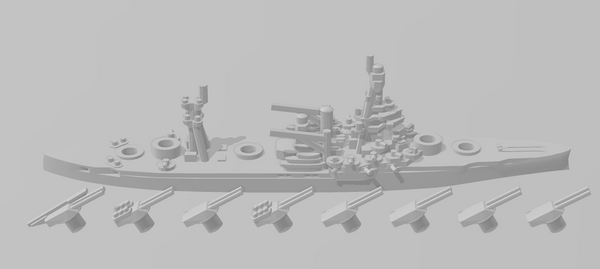 New York - US Navy - Rotating Turret - Wargaming - Naval Miniature