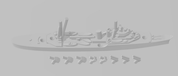 Katori - IJN - Japanese Navy - Rotating Turret - Wargaming - Naval Miniature