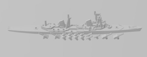 Kirov - Soviet Navy - Rotating Turret - Wargaming - Naval Miniature