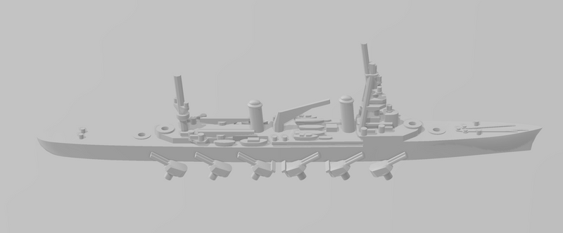 Suffren - French Navy - Rotating Turret - Wargaming - Naval Miniature