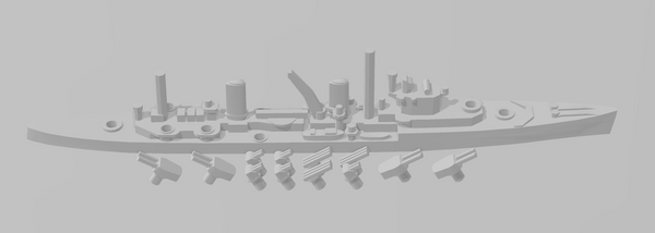 Arethusa - UK Royal Navy - Rotating Turret - Wargaming - Naval Miniature