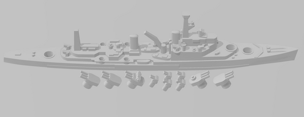 Mysore - Crown Colony - UK Royal Navy - Rotating Turret - Wargaming - Naval Miniature