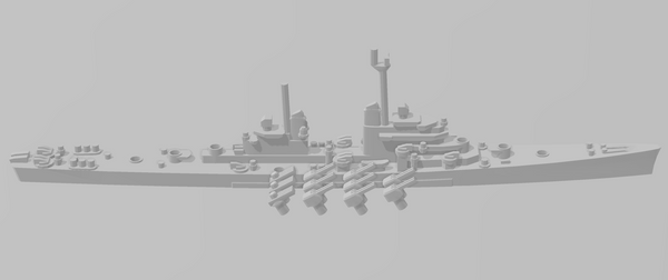 Scheme C - USN - Rotating Turret - Wargaming - Naval Miniature