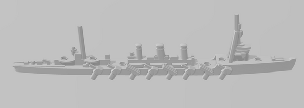 Tenryu - IJN - Rotating Turret - Wargaming - Naval Miniature