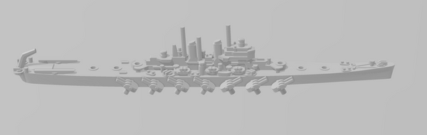 Worcester - USN - Rotating Turret - Wargaming - Naval Miniature