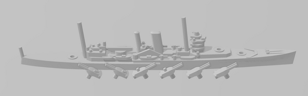 York - UK Royal Navy - Rotating Turret - Wargaming - Naval Miniature