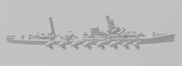 Yubari - IJN - Rotating Turret - Wargaming - Naval Miniature