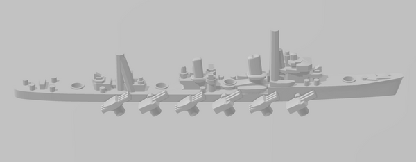 Hatsuharu - IJN - Rotating Turret - Wargaming - Naval Miniature