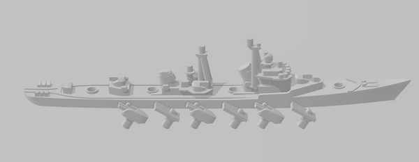 Kotlin - Russian Navy - Rotating Turret - Wargaming - Naval Miniature