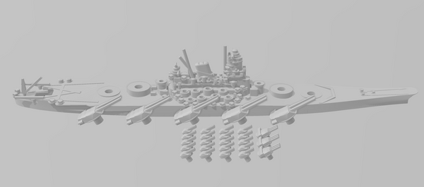 A-150 - V1 - IJN - Rotating Turret - Wargaming - Naval Miniature