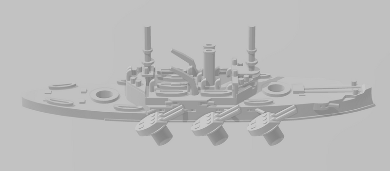 Illinois - USN - Rotating Turret - Wargaming - Naval Miniature