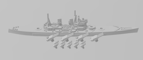Lion - Triple Guns - UK Royal Navy - Rotating Turret - Wargaming - Naval Miniature