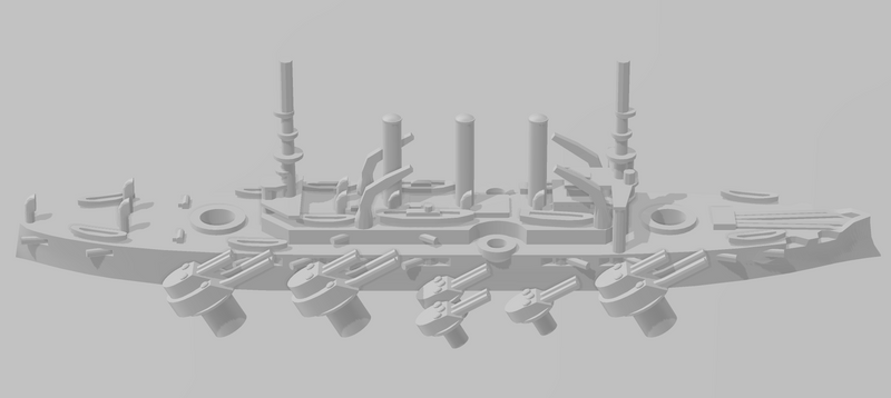 Virginia - USN - Rotating Turret - Wargaming - Naval Miniature