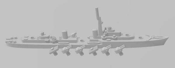 TWY Export Class - UK Royal Navy - Rotating Turret - Wargaming - Naval Miniature