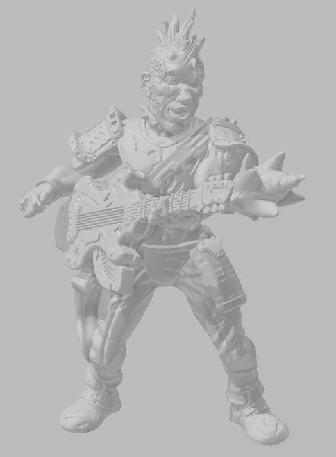 Deranged Male Mutant - Return to the Badlands - Mini - EC3D - Cyber Punk - SciFi RPG (Copy)