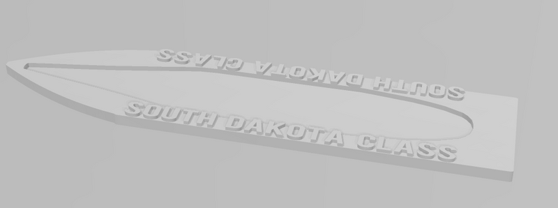 South Dakota Class - Ship Bases - Naval Miniature Bases