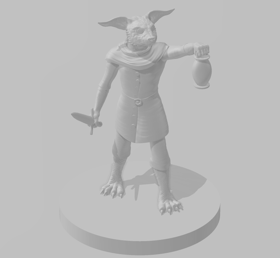 Batfolk Adventurer - DND - Pathfinder - Dungeons & Dragons - RPG - Tabletop - mz4250- Miniature-28mm-1"Scale