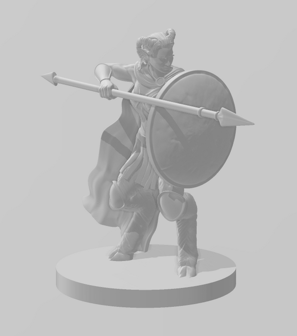 Satyr Hoplite - DND - Pathfinder - Dungeons & Dragons - RPG - Tabletop - mz4250- Miniature-28mm-1"Scale