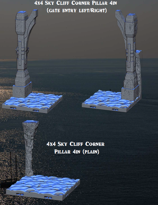 Ybonne Cloud Quay Pack 1 - Pathfinder - Dungeons & Dragons - RPG - Tabletop-Terrain - 28 mm / 1"- Aether Studios