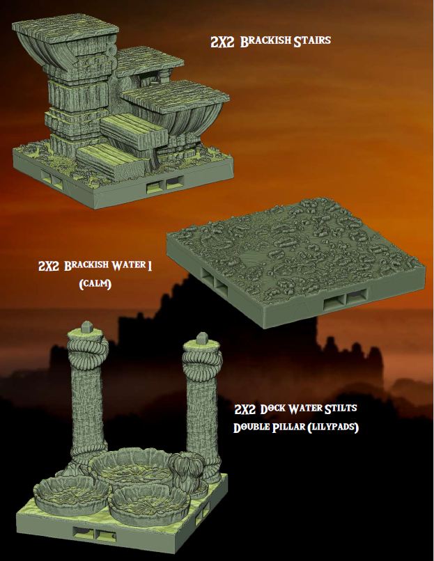 Raised Bamboo Huts Part 2 - Pathfinder - Dungeons & Dragons - RPG - Tabletop-Terrain - 28 mm / 1"- Aether Studios