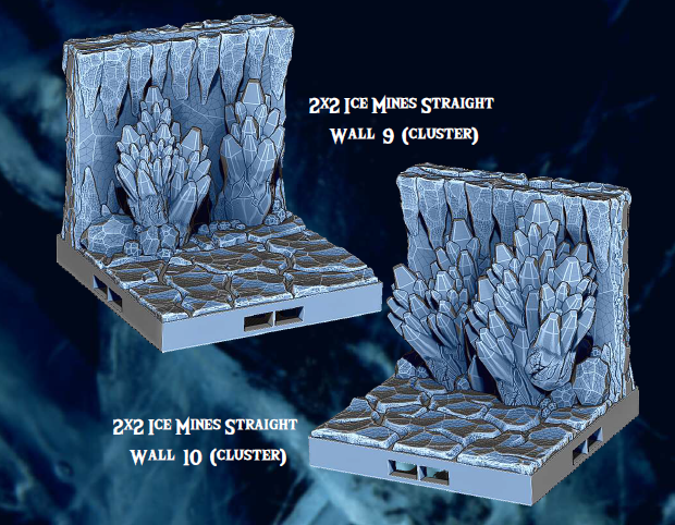 Ice Cavern Mines Part 1 - Pathfinder - Dungeons & Dragons - RPG - Tabletop-Terrain - 28 mm / 1"- Aether Studios