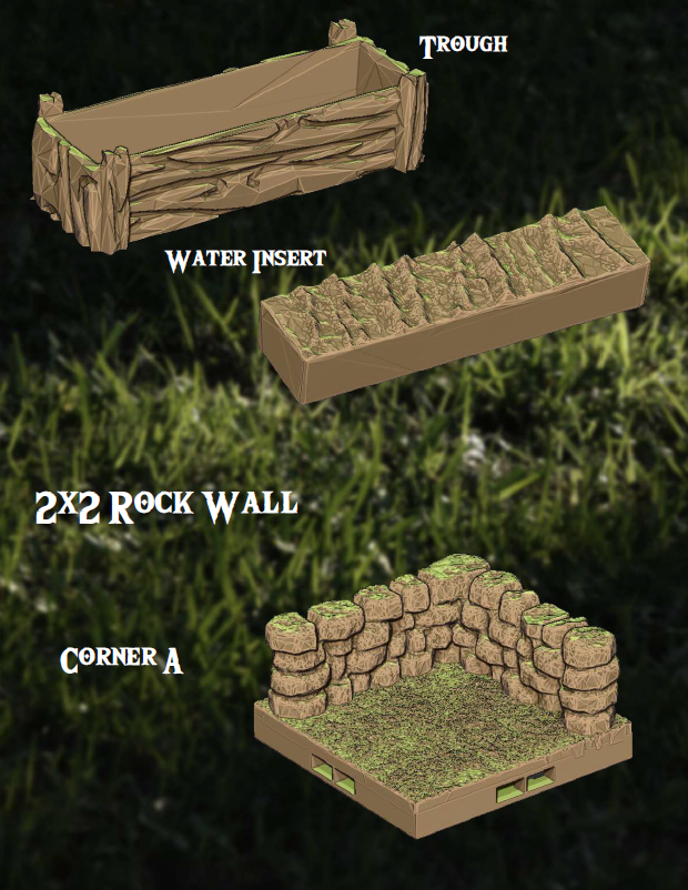 Peaceful Farm Part 3 - Pathfinder - Dungeons & Dragons - RPG - Tabletop-Terrain - 28 mm / 1"- Aether Studios