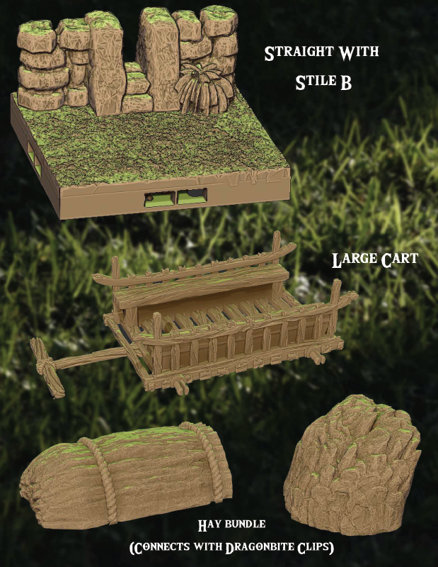 Peaceful Farm Part 4 - Pathfinder - Dungeons & Dragons - RPG - Tabletop-Terrain - 28 mm / 1"- Aether Studios