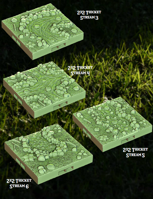 Peaceful Thicket - Pathfinder - Dungeons & Dragons - RPG - Tabletop-Terrain - 28 mm / 1"- Aether Studios