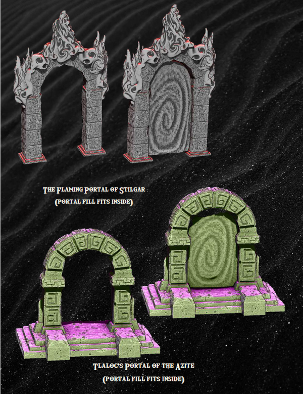 Aach yn Adventures Great Portals- Pathfinder - Dungeons & Dragons - RPG - Tabletop-Terrain - 28 mm / 1"- Aether Studios