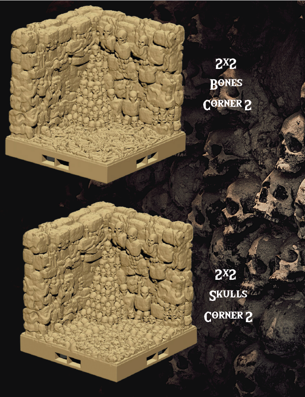 Catacombs Set 1 - Pathfinder - Dungeons & Dragons - RPG - Tabletop-Terrain - 28 mm / 1"- Aether Studios