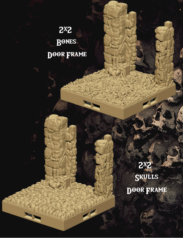 Catacombs Set 1 - Pathfinder - Dungeons & Dragons - RPG - Tabletop-Terrain - 28 mm / 1"- Aether Studios