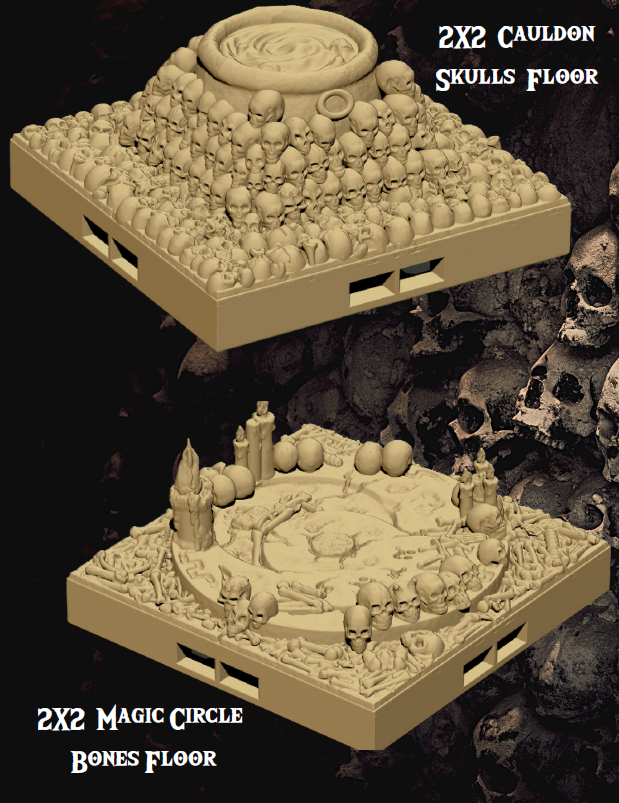 Catacombs Set 1 - Pathfinder - Dungeons & Dragons - RPG - Tabletop-Terrain - 28 mm / 1"- Aether Studios