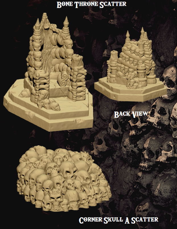 Catacombs Set 2 - Pathfinder - Dungeons & Dragons - RPG - Tabletop-Terrain - 28 mm / 1"- Aether Studios