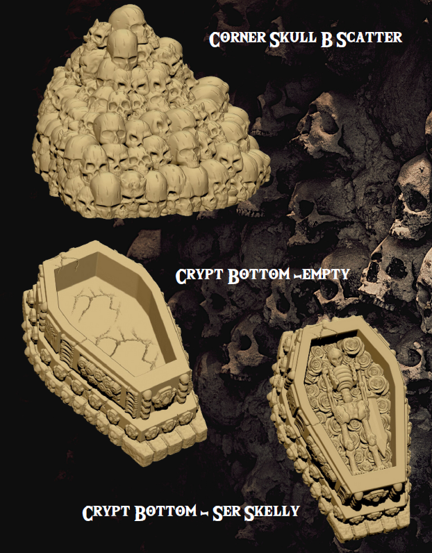 Catacombs Set 2 - Pathfinder - Dungeons & Dragons - RPG - Tabletop-Terrain - 28 mm / 1"- Aether Studios