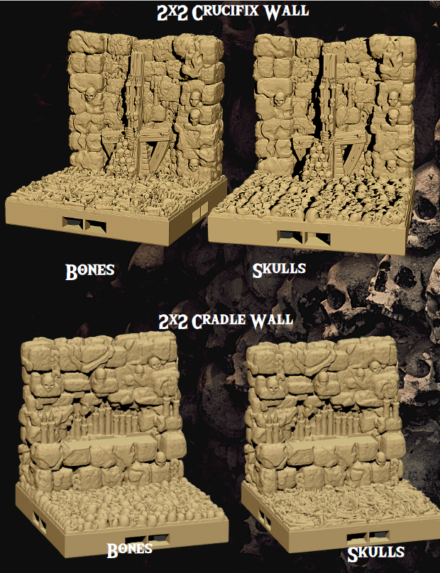 Catacombs Set 3 - Pathfinder - Dungeons & Dragons - RPG - Tabletop-Terrain - 28 mm / 1"- Aether Studios