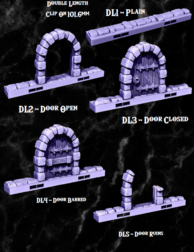 Clip on Nano Dungeon Part 1 - Pathfinder - Dungeons & Dragons - RPG - Tabletop-Terrain - 28 mm / 1"- Aether Studios