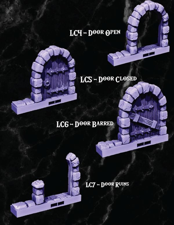 Clip on Nano Dungeon Part 2 - Pathfinder - Dungeons & Dragons - RPG - Tabletop-Terrain - 28 mm / 1"- Aether Studios