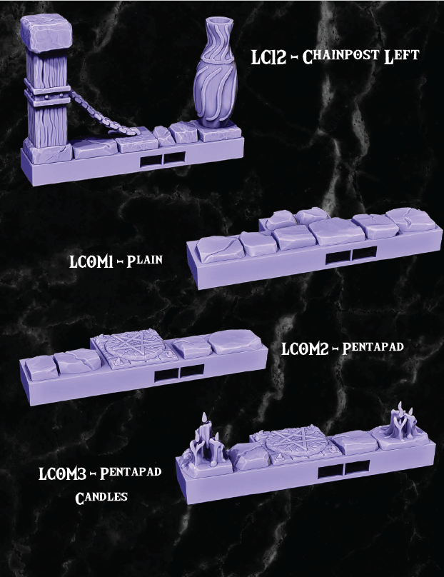 Clip on Nano Dungeon Part 2 - Pathfinder - Dungeons & Dragons - RPG - Tabletop-Terrain - 28 mm / 1"- Aether Studios