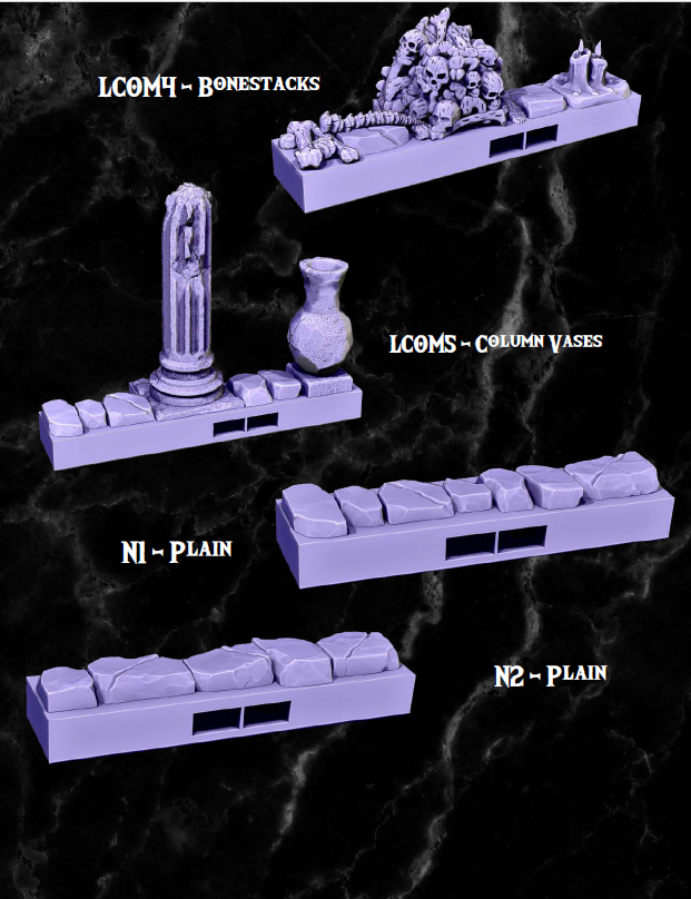 Clip on Nano Dungeon Part 2 - Pathfinder - Dungeons & Dragons - RPG - Tabletop-Terrain - 28 mm / 1"- Aether Studios