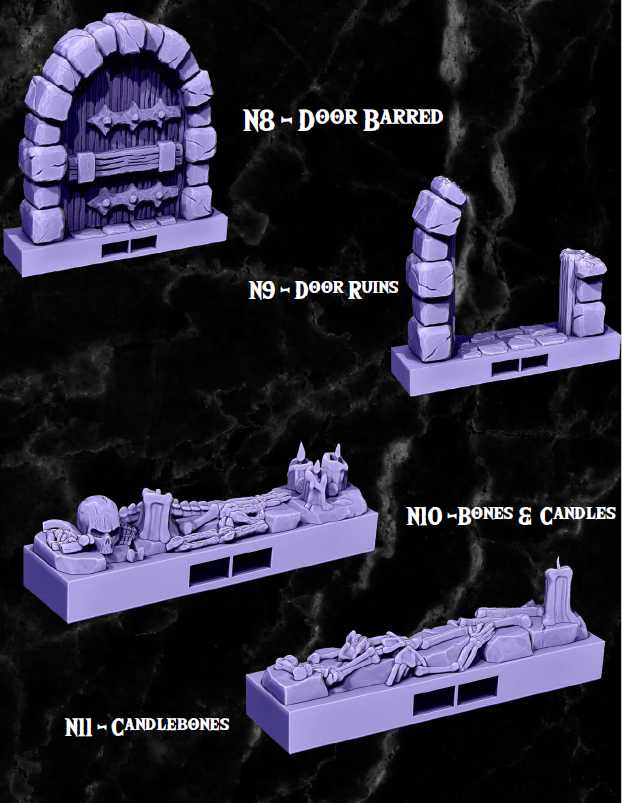 Clip on Nano Dungeon Part 3 - Pathfinder - Dungeons & Dragons - RPG - Tabletop-Terrain - 28 mm / 1"- Aether Studios