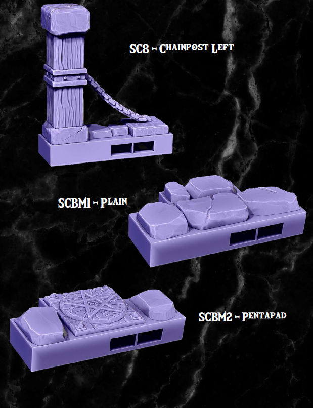 Clip on Nano Dungeon Part 4 - Pathfinder - Dungeons & Dragons - RPG - Tabletop-Terrain - 28 mm / 1"- Aether Studios