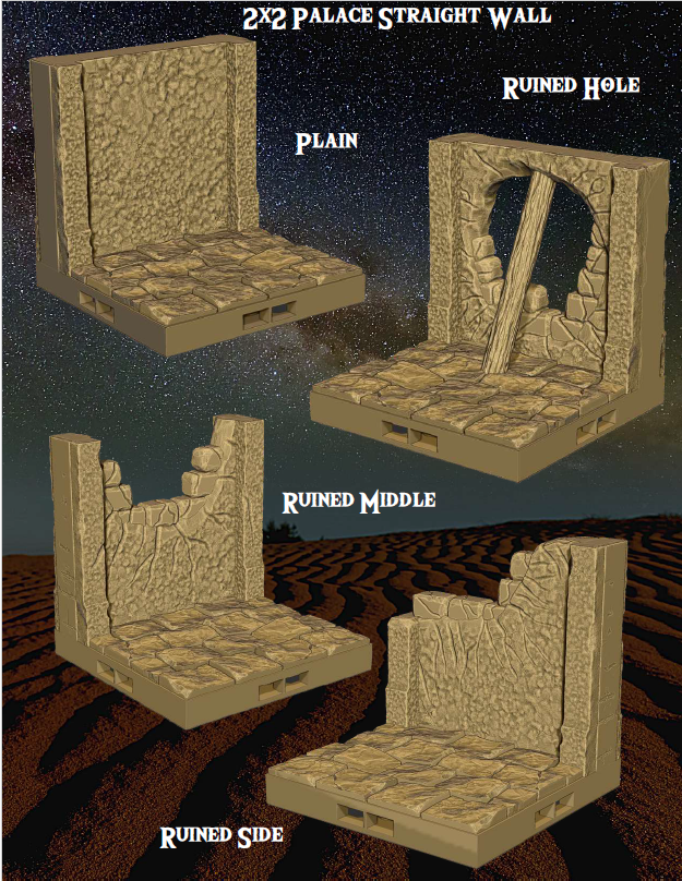 Deserts Old Damascus Palace Part 2 - Pathfinder - Dungeons & Dragons - RPG - Tabletop-Terrain - 28 mm / 1"- Aether Studios