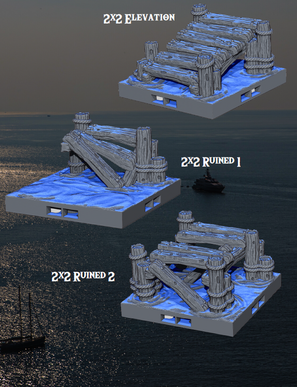 Dockyards Karlaaga Port - Pathfinder - Dungeons & Dragons - RPG - Tabletop-Terrain - 28 mm / 1"- Aether Studios