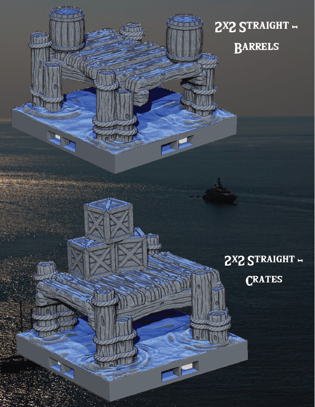 Dockyards Karlaaga Port - Pathfinder - Dungeons & Dragons - RPG - Tabletop-Terrain - 28 mm / 1"- Aether Studios