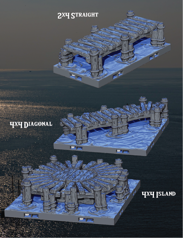 Dockyards Karlaaga Port - Pathfinder - Dungeons & Dragons - RPG - Tabletop-Terrain - 28 mm / 1"- Aether Studios