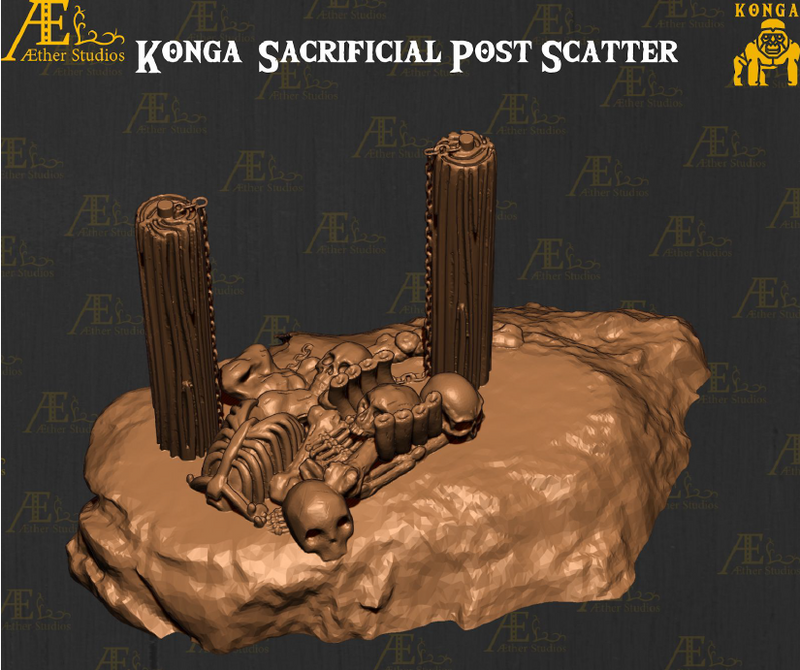 Konga Set 3 - Pathfinder - Dungeons & Dragons - RPG - Tabletop-Terrain - 28 mm / 1"- Aether Studios