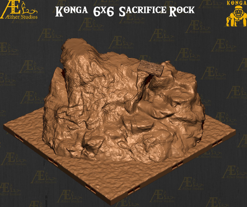 Konga Set 3 - Pathfinder - Dungeons & Dragons - RPG - Tabletop-Terrain - 28 mm / 1"- Aether Studios