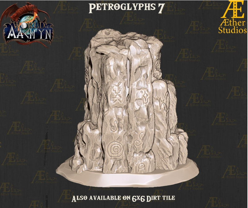 Petroglyphs Part 2 - Pathfinder - Dungeons & Dragons - RPG - Tabletop-Terrain - 28 mm / 1"- Aether Studios