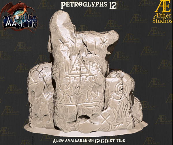 Petroglyphs Part 2 - Pathfinder - Dungeons & Dragons - RPG - Tabletop-Terrain - 28 mm / 1"- Aether Studios